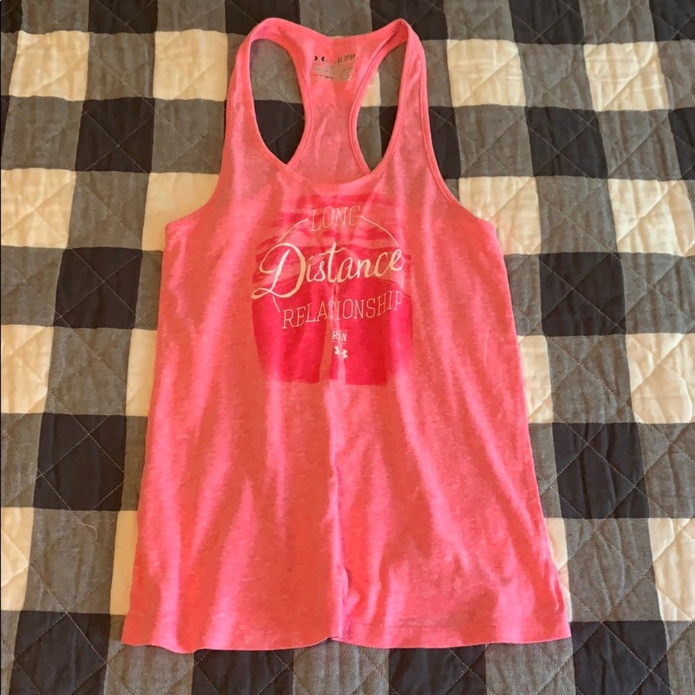 Under Armour Running Tank Top Racerback Pink